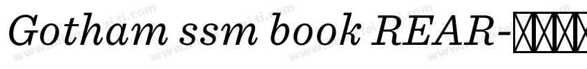 Gotham ssm book REAR字体转换